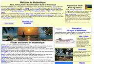 Desktop Screenshot of mozambiquetravelservice.com